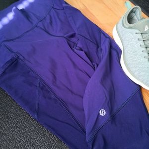 Lululemon Purple cropped leggings